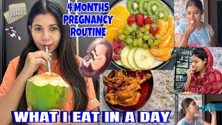 What I eat in a day 🤰|| 4 Months PREGNANCY mai pura din kya kya khati hu || vlog with Afrin