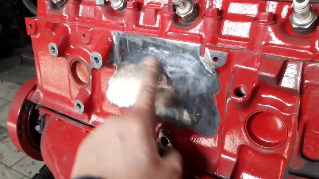 # ремонт # блока #трещин. - YouTube