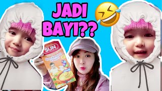 PRANK!! Disuruh JADI BAYI! 24 JAM Makan Makanan BAYI | LUCU Reaksinya ! Nicole Annabelle CHALLENGE
