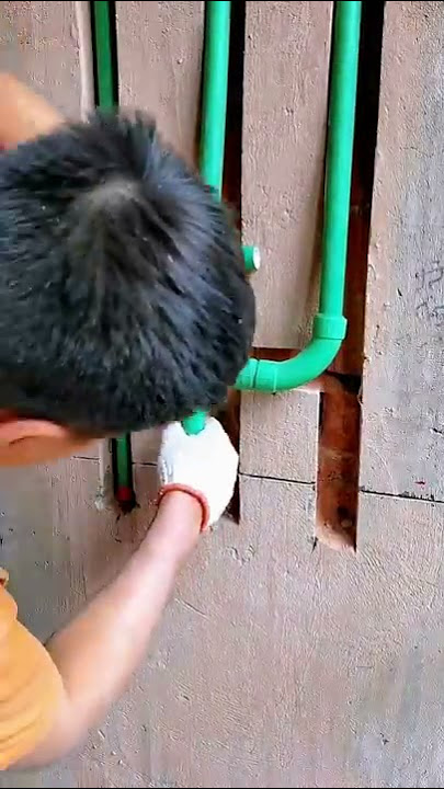 Bathroom plumbing installation process- Good tools and machinery make work easy