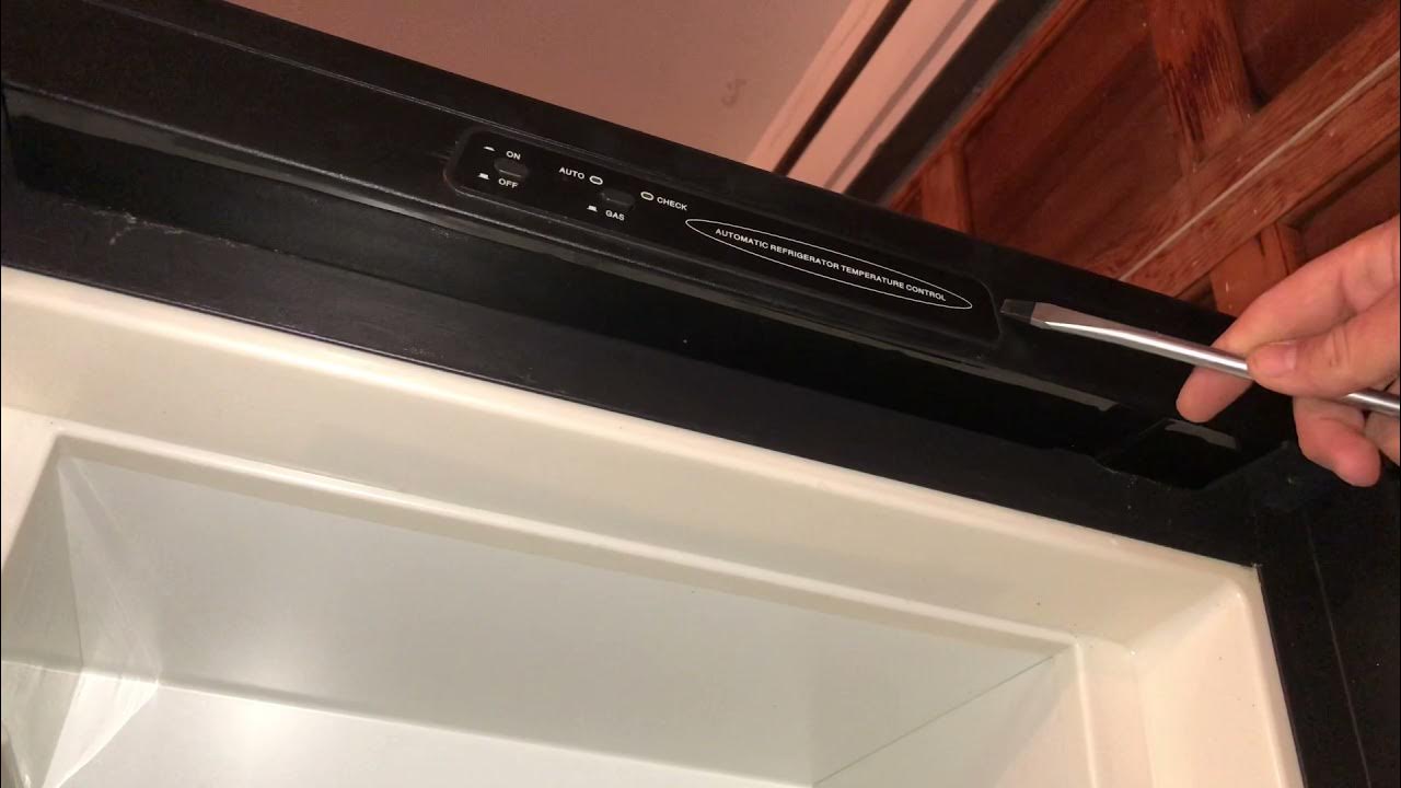 How to Replace Dometic Rv Refrigerator Eyebrow Board YouTube