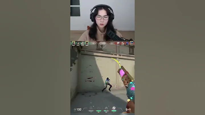 Omen owned Kyedae Smoothly Valorant #kyedae #shorts #valorant #tiktok #omen #sheriff