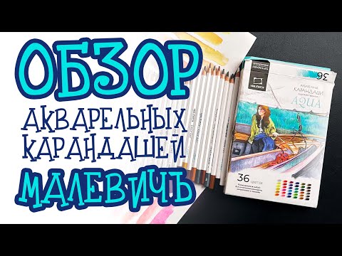 Обзор акварельных карандашей Малевичъ