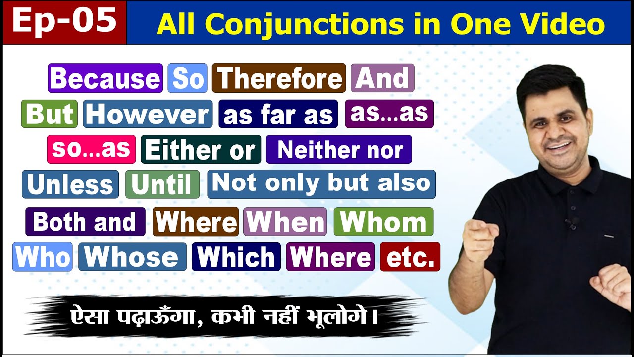 Ep -5, All Conjunctions Explained With Practical Examples in One Video ...