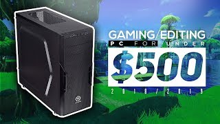 Hello guys and today i'm going to show you the best budget gaming or
editing pc build for under $500 of december 2018! that i will be
showing i...