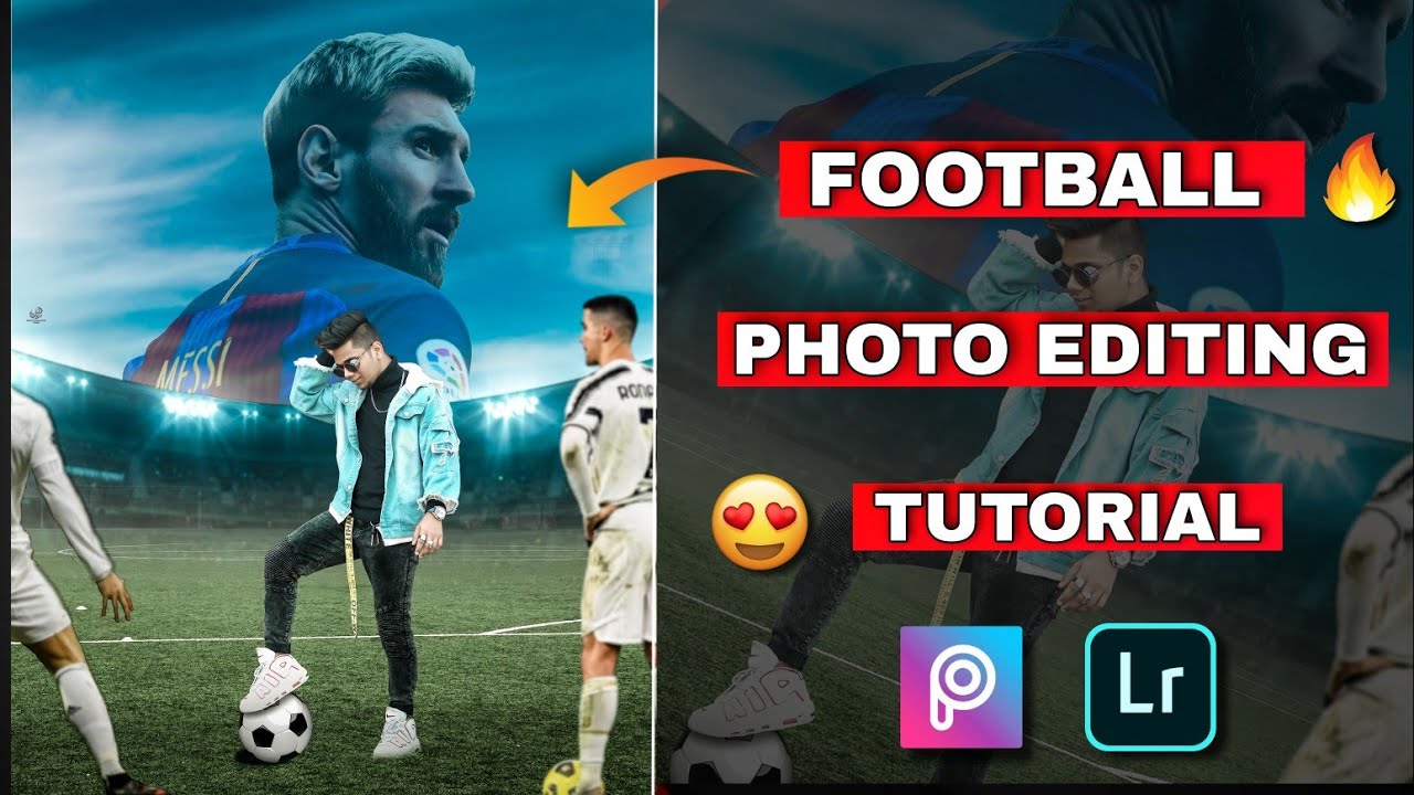 🔥 Football Photo Editing Tutorial || In Mobile Picsart & Lightroom App - Ronnie Editing Zone