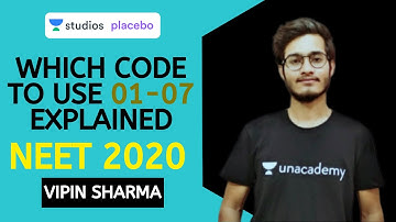NEET 2020 Application codes 01-07 Made Easy: Must Watch Before filling form | Vipin Sharma