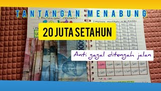 menabung 20 juta dalam setahun anti gatot || saving challeng || hidup barokah