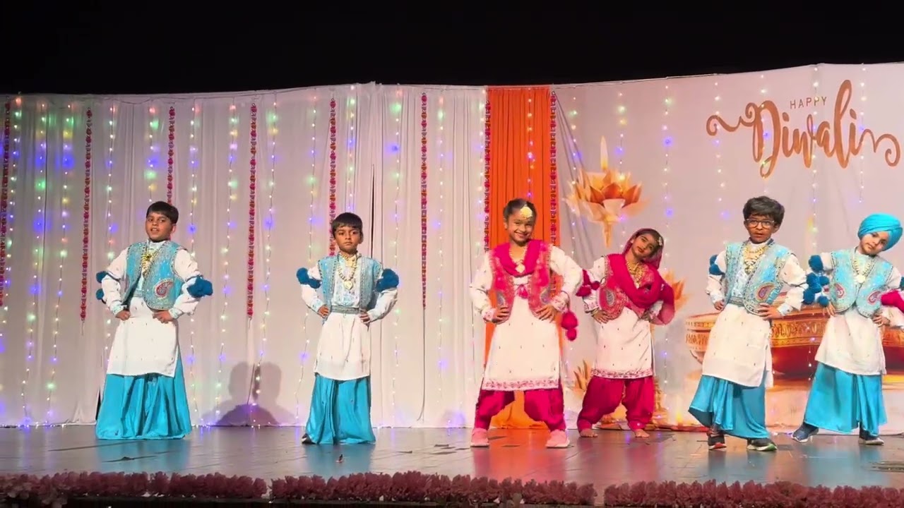 IHS Diwali Mela 2025 little kids Bhangra 