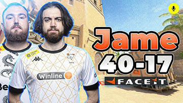 Jame (40-17) with chopper (Mirage) | FACEIT Ranked - Voice Comms #CS2 #POV