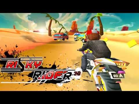 Risky Rider 3D - A Racing and Stunts Game for kids on ios and Android