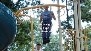 Neutral grip ull up half pyramid at with my student!