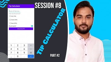 Working Tip Calculator Android App| Android Session Eight in Sindhi | tech taleem in Sindhi