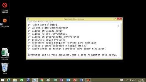 Como proteger seu projeto VBA