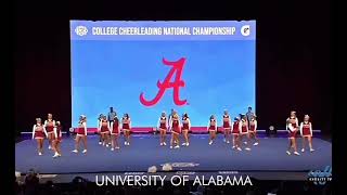 The University of Alabama Cheer AllGirl SemiFinals