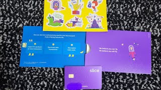 Unboxing Slice rupay prepaid card unlimited 1percent cashback#rupay #prepaid #viral