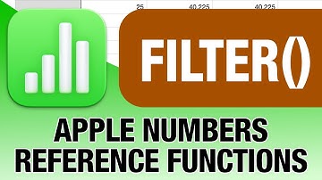 FILTER function explained for Apple Numbers!