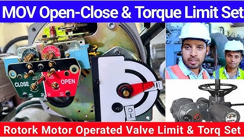 How to Set Rotork MOV Limits Switch  | Open, Close & Torque Limit Settings