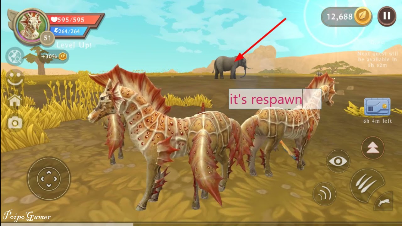 First Time Defeating The Giant Elephant in Savanna Wildcraft Horse