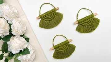 Semi Lunar Macrame Wall Hanging | Mini Semi Circle Macrame