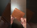 3ヶ月使用した財布の経年変化を見るだけの動画#コンパクト財布 #経年変化#革小物