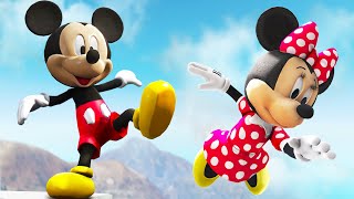 GTA 5 Water Ragdolls Mickey Mouse vs Minnie Mouse Jumps\/Fails ep.11 (Funny Moments)