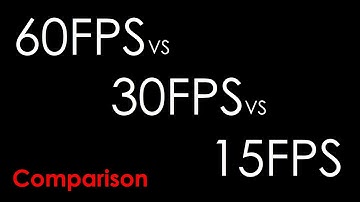 FRAMERATE COMPARISON - 60FPS vs 30FPS vs 15FPS