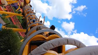 Slinky Dog Dash Roller Coaster Front and Back Row POV | Toy Story Land | Walt Disney World