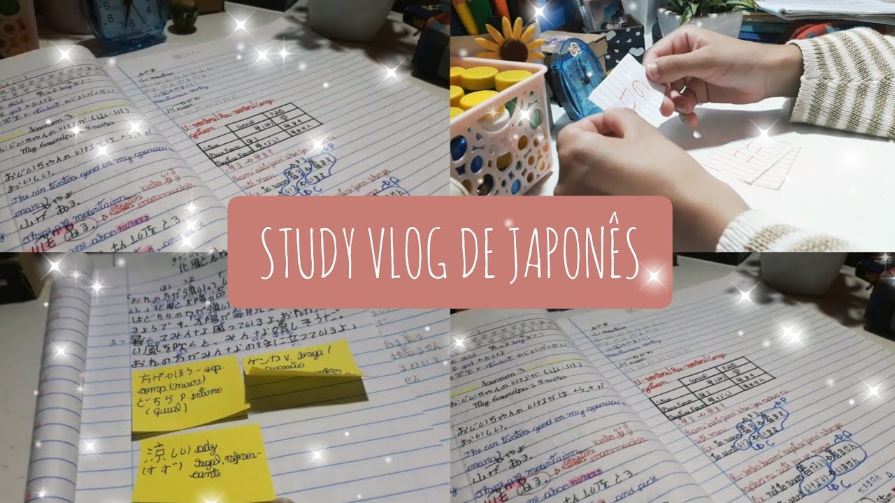 STUDY VLOG Estudando Japon s Gram tica Leitura E Flashcards YouTube