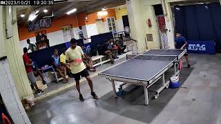 Topspin Saturday Tournament - 21/10/2023 - Harshavardhan wins over Saranraj 2-1 - Round-Robin Match.