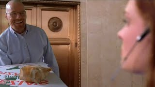 Walter White delivers his first Pizza