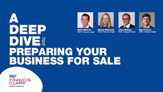 Deep Dive into preparing your business for sale | PKF Francis Clark