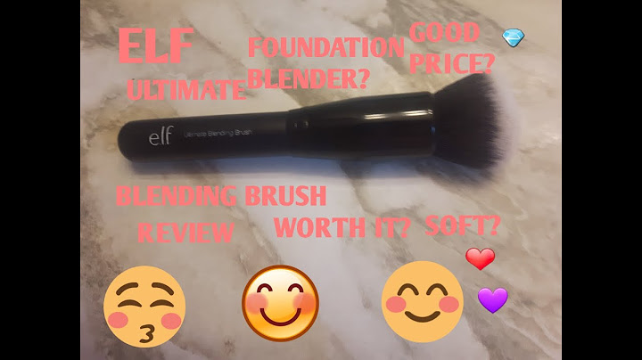 Cọ elf ultimate blending brush review