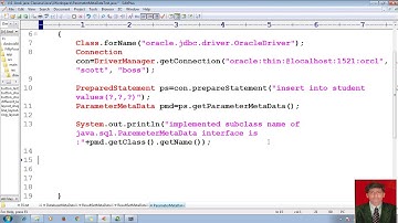 74 Advanced Java Tutorial |JDBC | ParameterMetadata | Java Database Connectivity | adv java