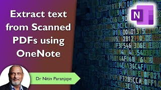 Find, search, get or copy text from scanned PDF using OneNote - free - 2021 - OCR screenshot 4