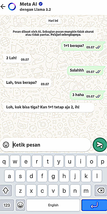 Ga peka :( || Meta AI || Buat trend dongg || #whastmock #pov #Whatsapp