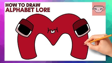 How To Draw Alphabet Lore - Lowercase Letter M | Cute Easy Step By Step Drawing Tutorial