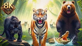Planet of Animals in 8K Ultra HD  Scenic Wildlife Journey at 60FPS HDR Dolby Vision
