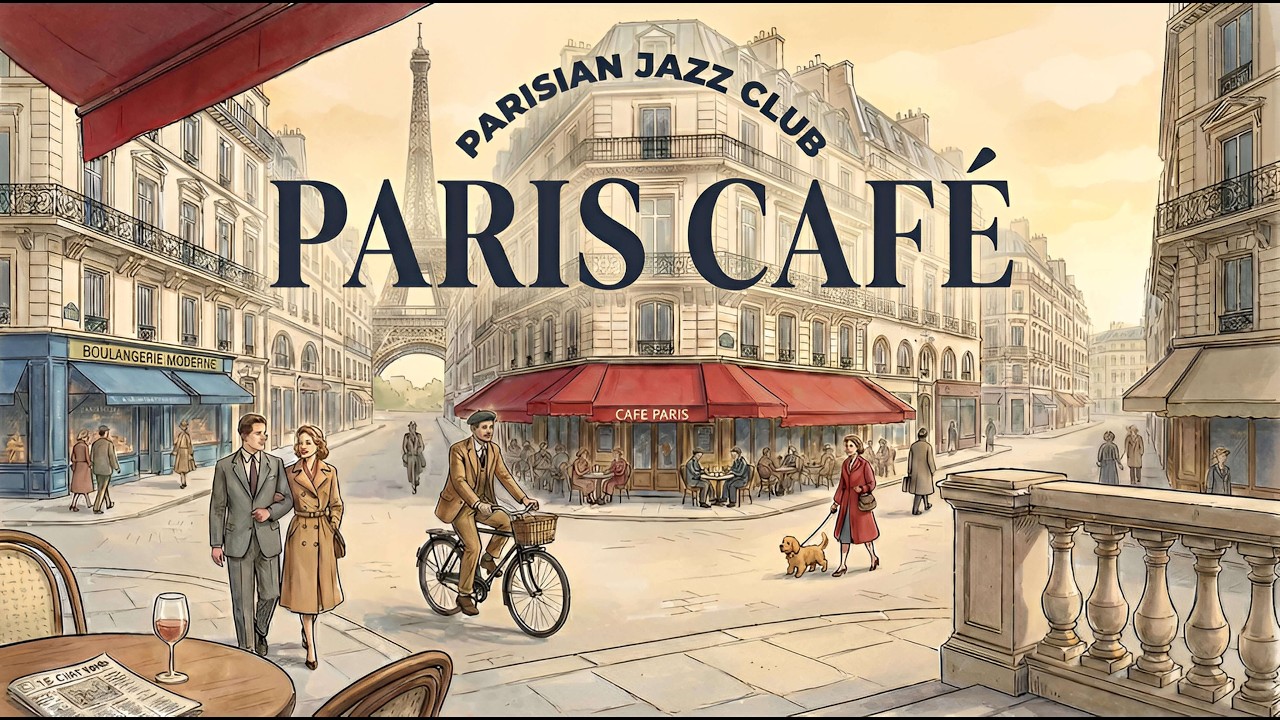 𝐏𝐀𝐑𝐈𝐒 𝐂𝐀𝐅𝐄́ 𝟐𝟎𝟐𝟔 🗼 French Instrumental Music | Coffee Playlist | Piano & Accordion
