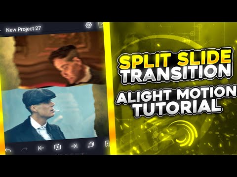 ae inspired split slide transition 😲🔥 [XML PRESET] alight motion tutorial || haruefxtutorials