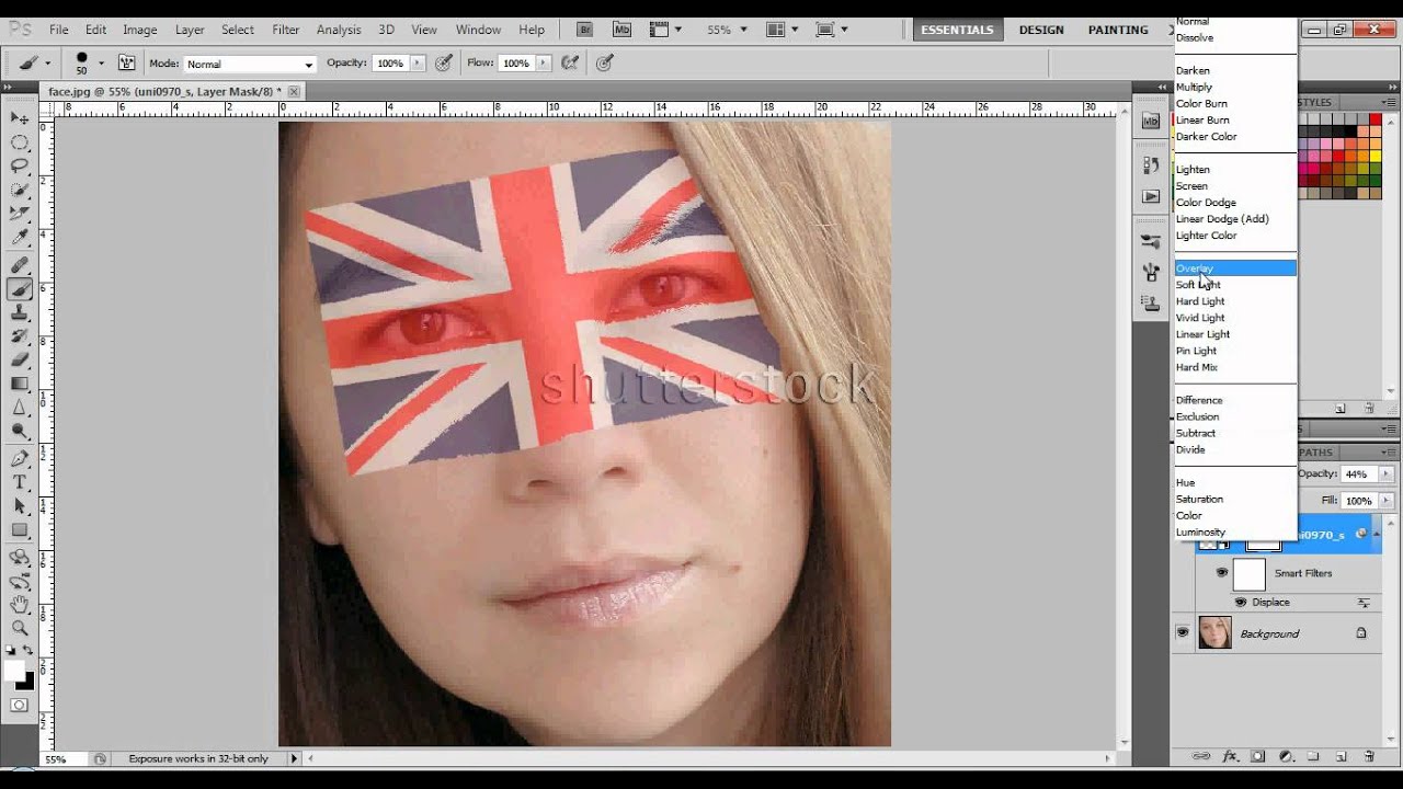 how-to-drape-one-photo-over-another-youtube