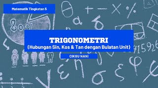 Nisbah dan Graf Fungsi Trigonometri: Hubungan sin, kos dan tan dengan koordinat bulatan unit