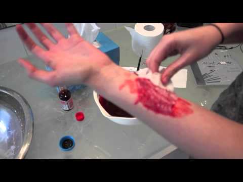 Fake Bloody Wound Tutorial - YouTube