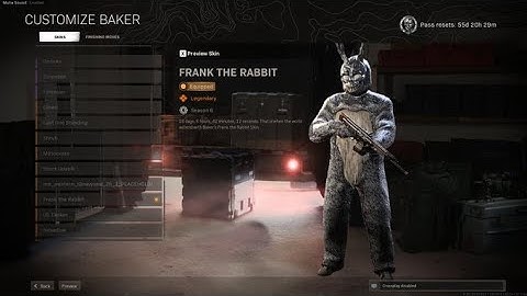 HOW TO GET "FRANK THE RABBIT" OPERATOR SKIN IN WARZONE/COLD WAR! (DONNIE DARKO BUNDLE)