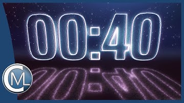 40 seconds countdown timer (LED & Stars Edition) with voice over & audio FX