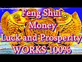 Feng shui. Will receive unexpected wealth. Music to attract money. Golden Fish, the energy of money