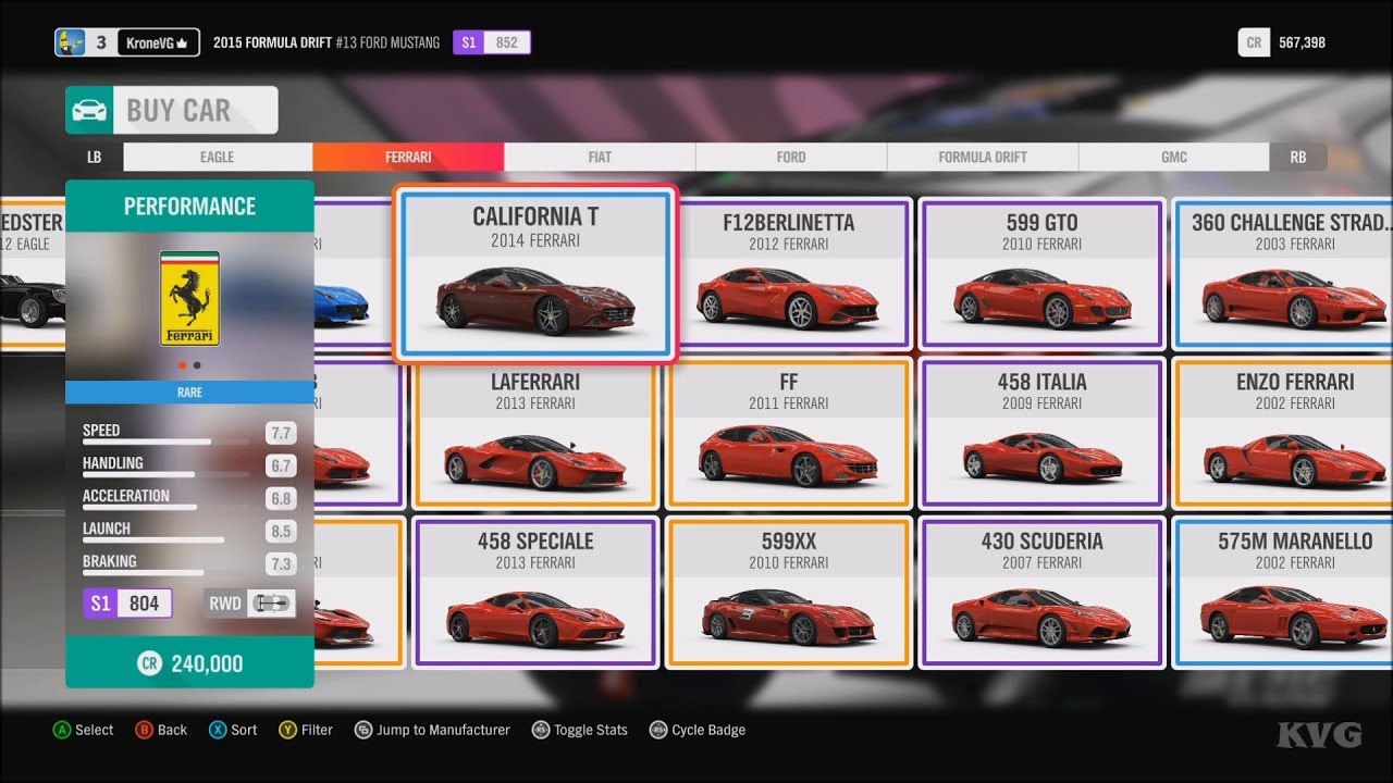 forza horizon 4 diesel vehicle list