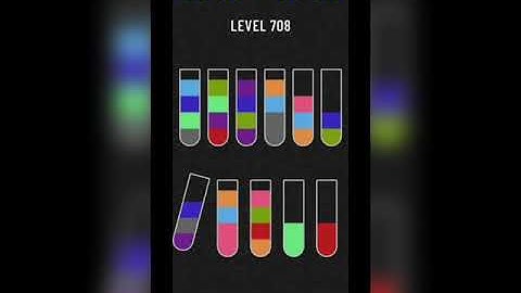 Water sort puzzle level 708