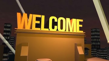WELCOME Video Clip for Presentation/Slideshow/Movie Intro (20th Century Fox Theme/Style)
