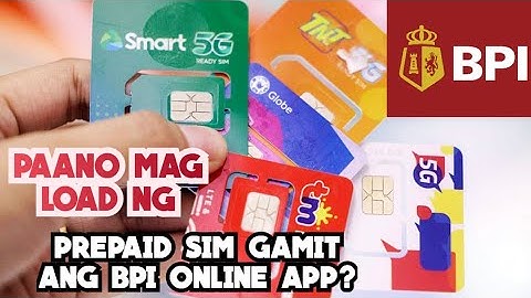 PAANO MAG LOAD NG PREPAID SIM GAMIT ANG BPI MOBILE APP? | #bpi #prepaid